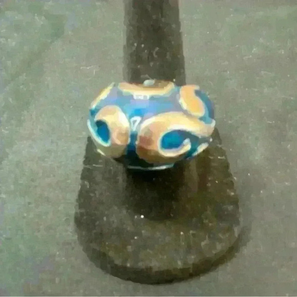 Kenneth Jay Lane KJL Vintage 70s Era Custom Costume Jewelry Ring - Picture 1 of 5